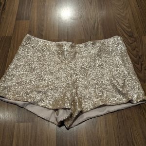 Gold Sequin Shorts